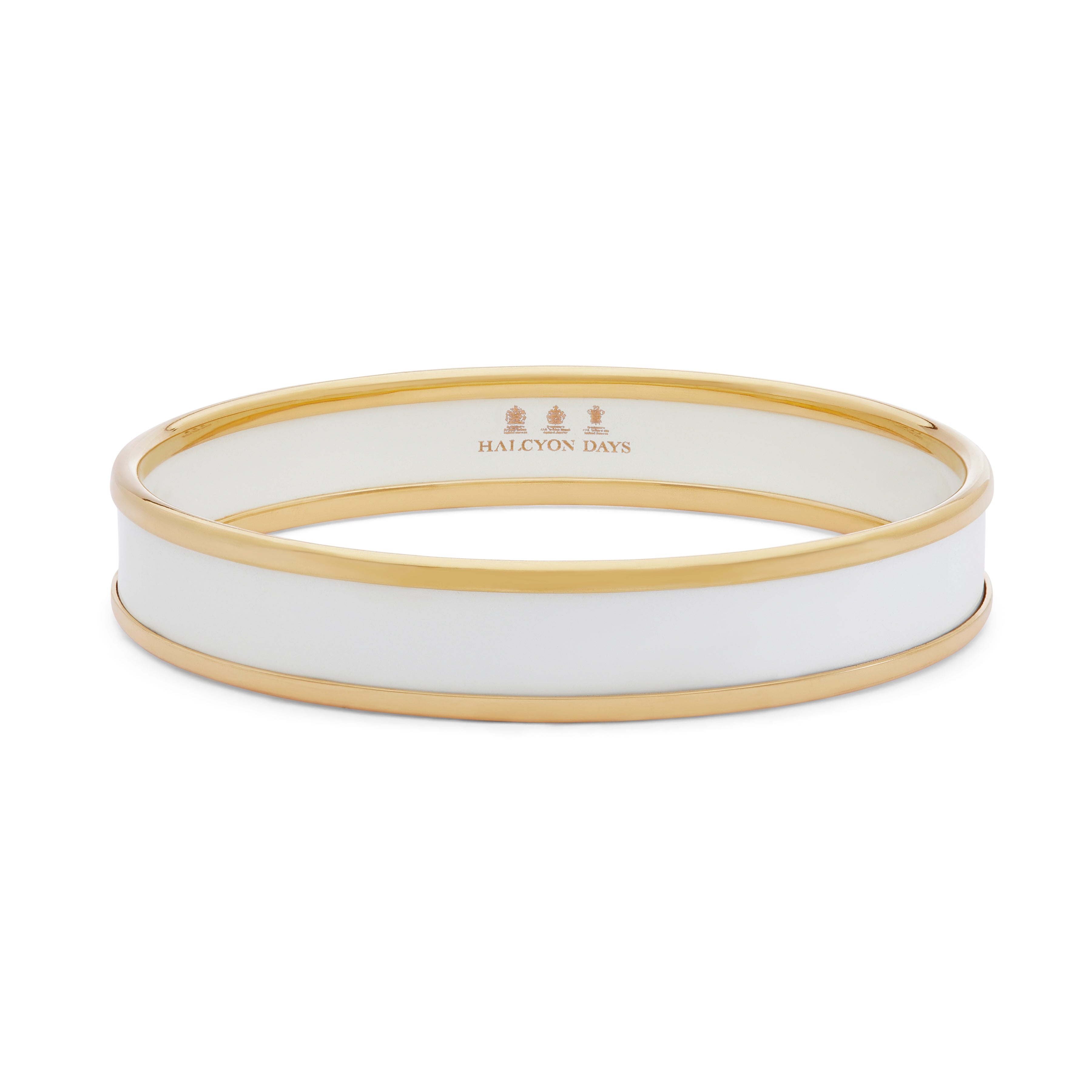 Enamel Bangle in Cream & Gold | Halcyon Days – HALCYON DAYS
