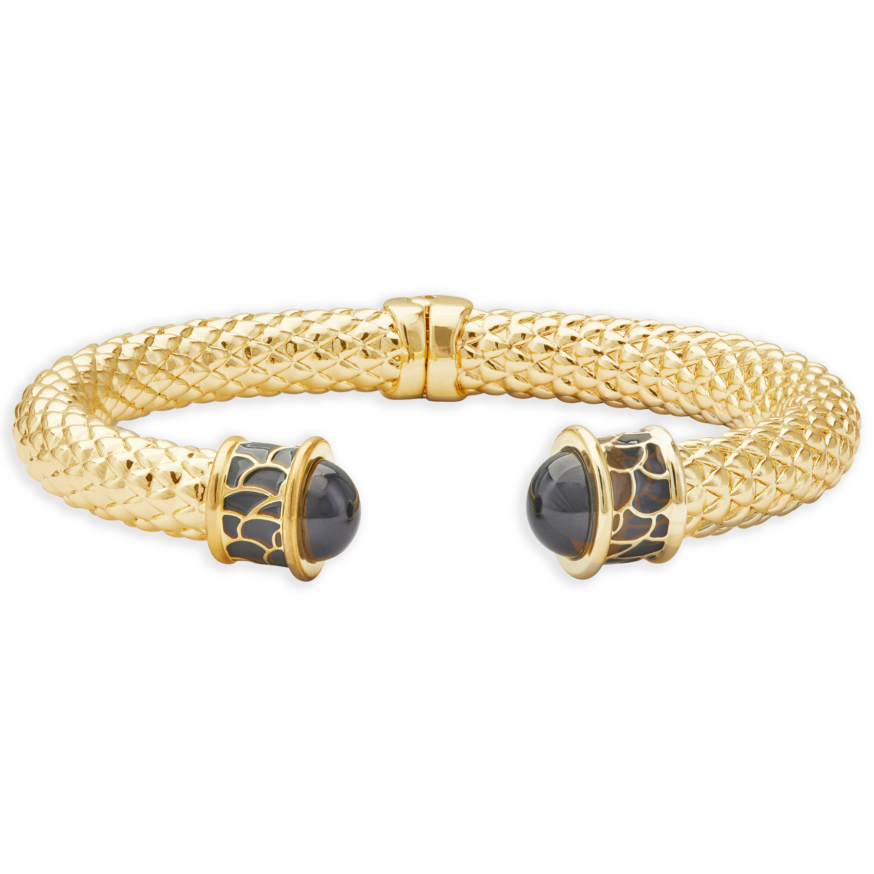 Minoan Torque Bangle in Black & Gold – HALCYON DAYS