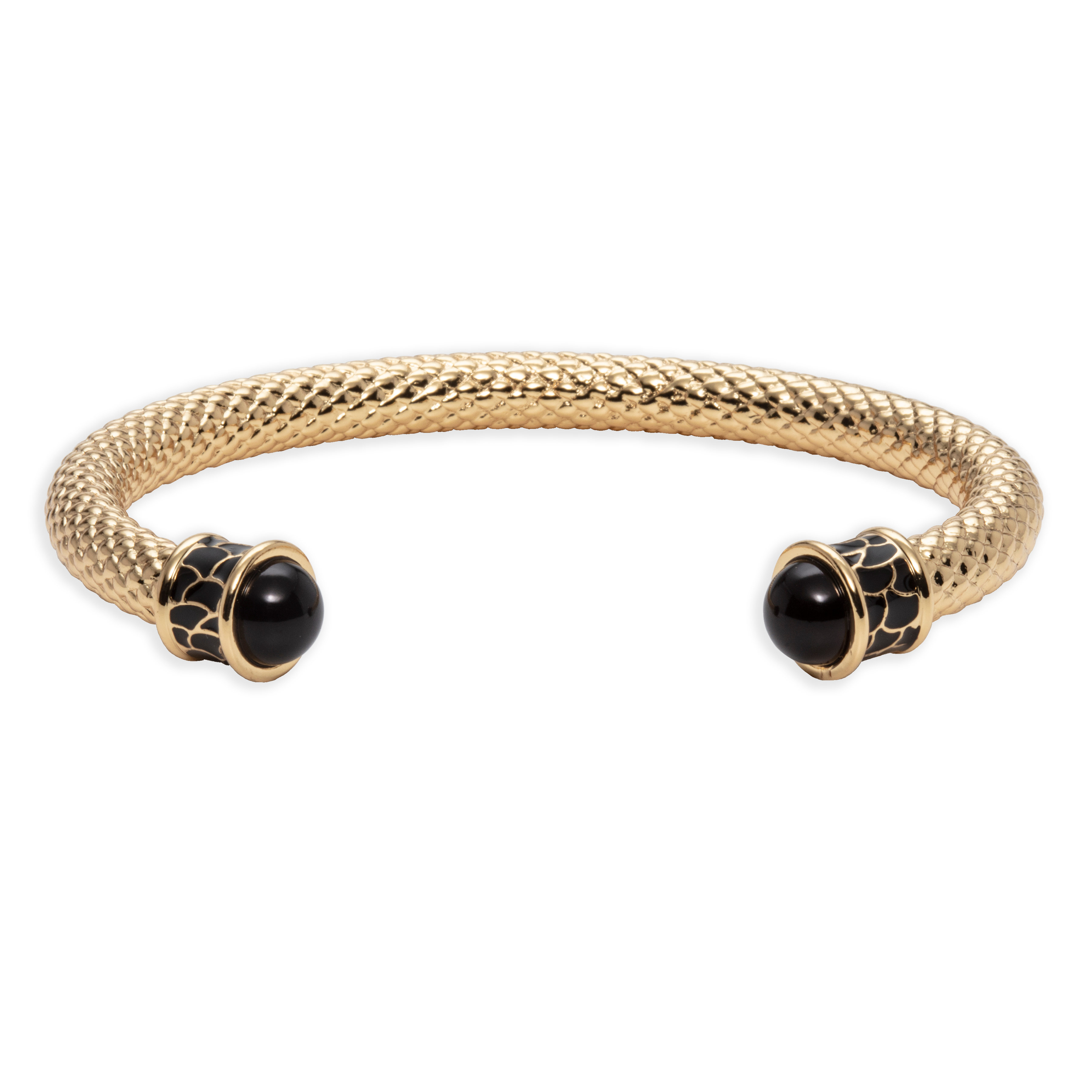 Salamander Torque Black Gold Bangle | Halcyon Days – HALCYON DAYS