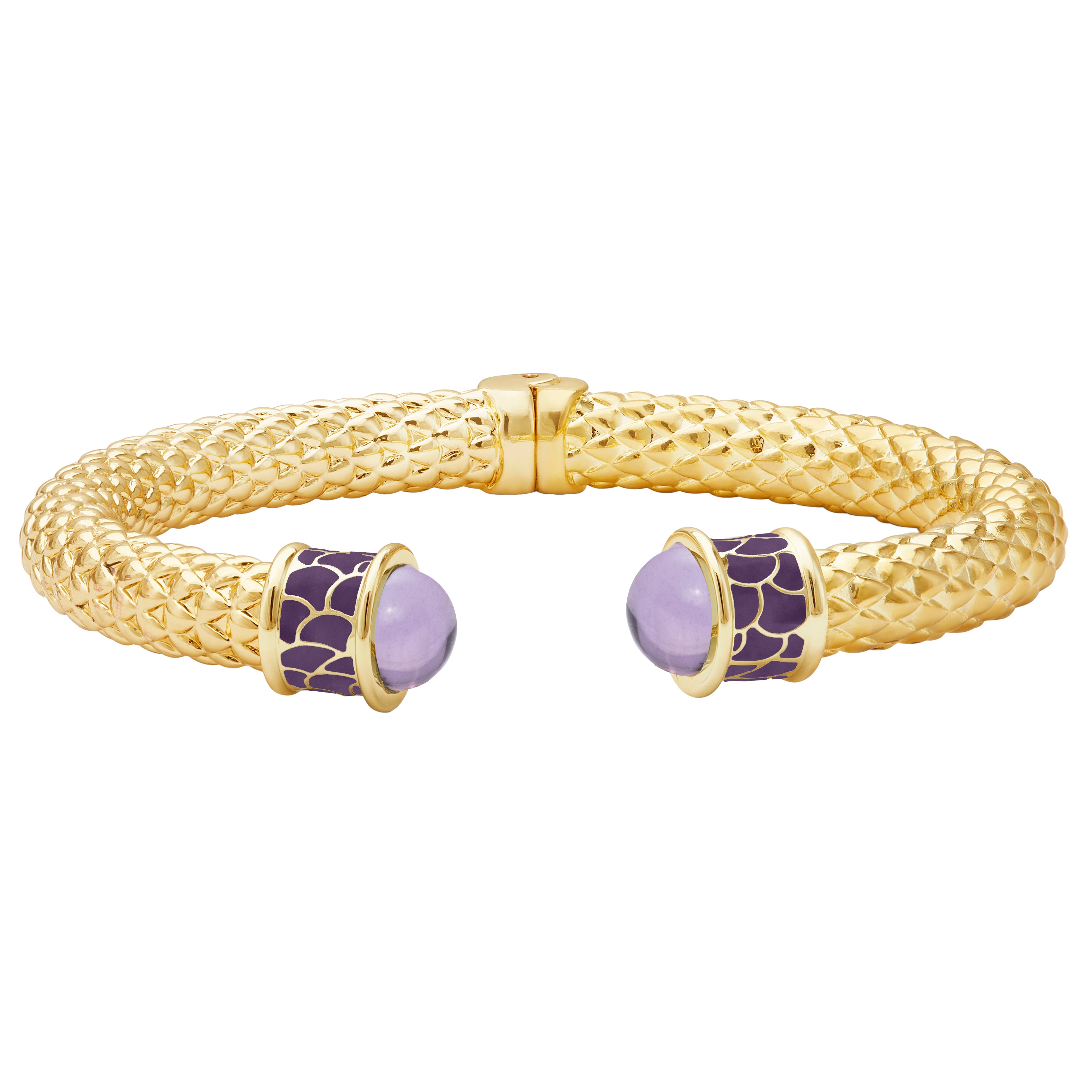 Gold bracelet with amethyst hotsell