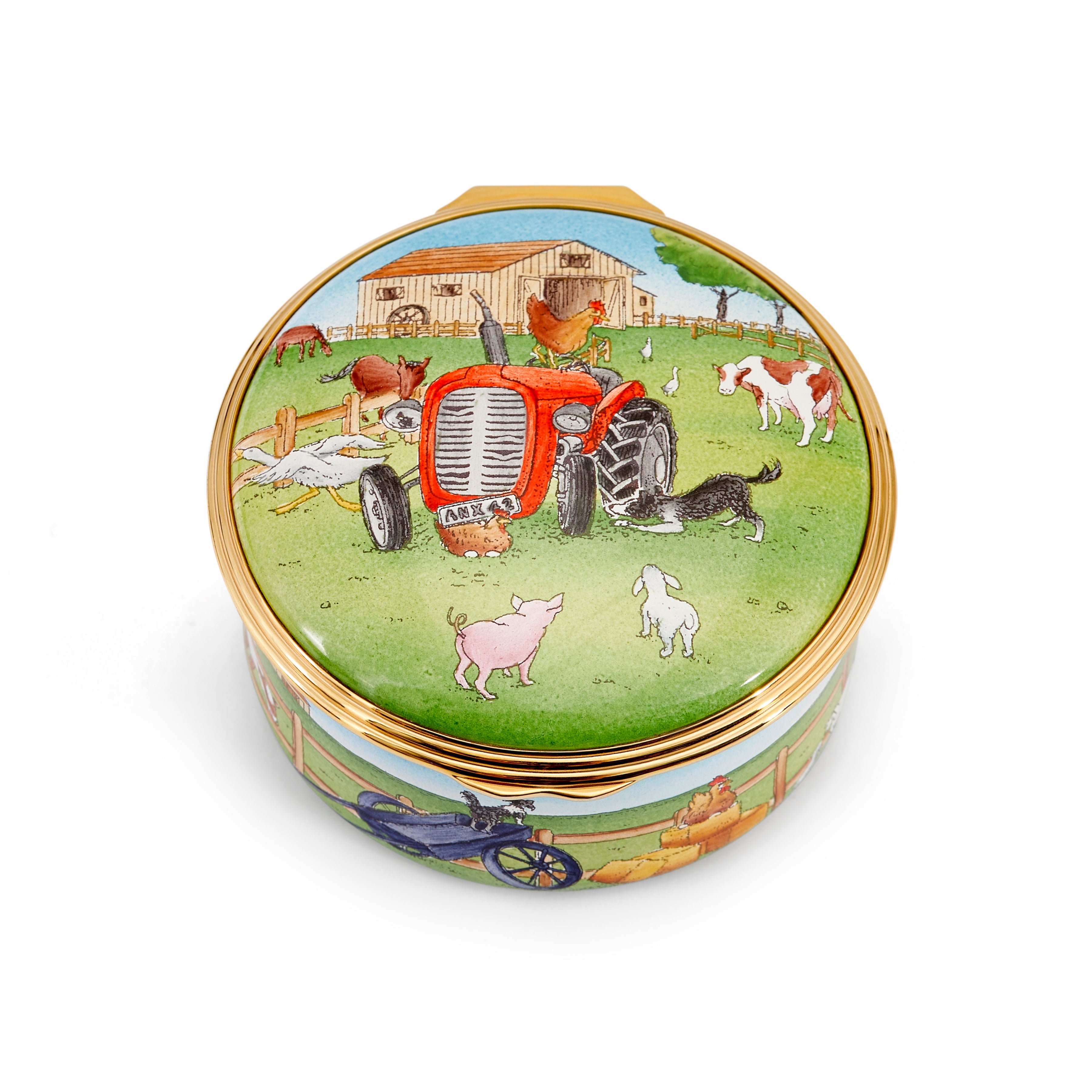 ハルシオンデイズ オルゴール エナメル Musical Box Old Macdonald Musical Box – HALCYON DAYS