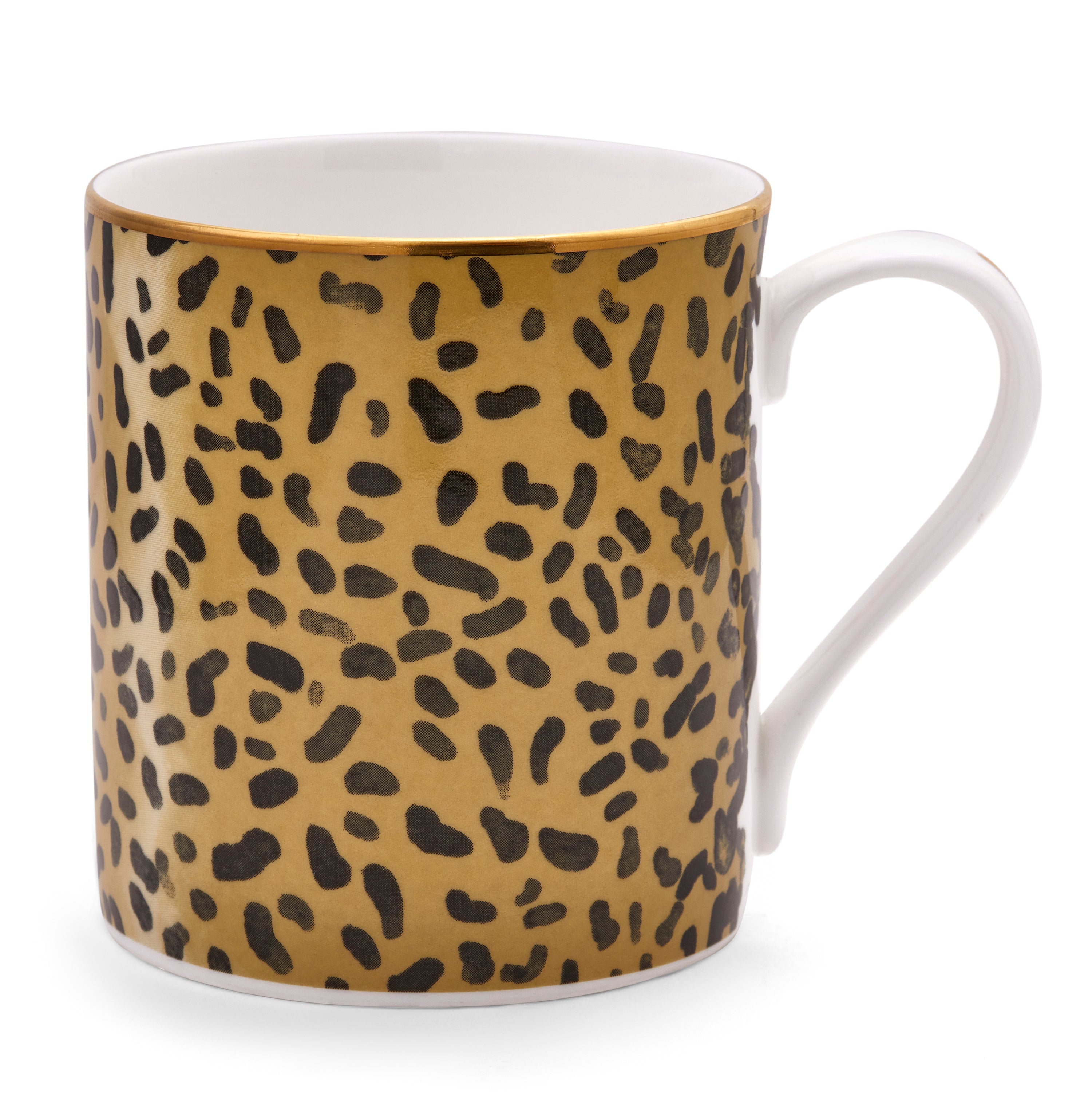 Leopard Print, English Fine Bone China Mug