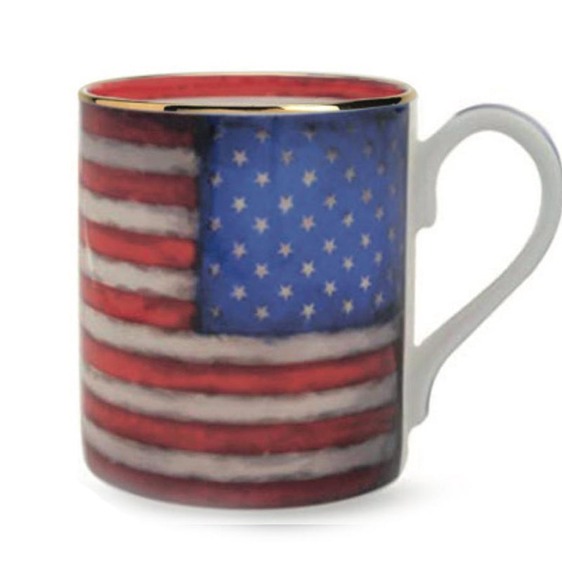 USA Flag Fine Bone China Mug