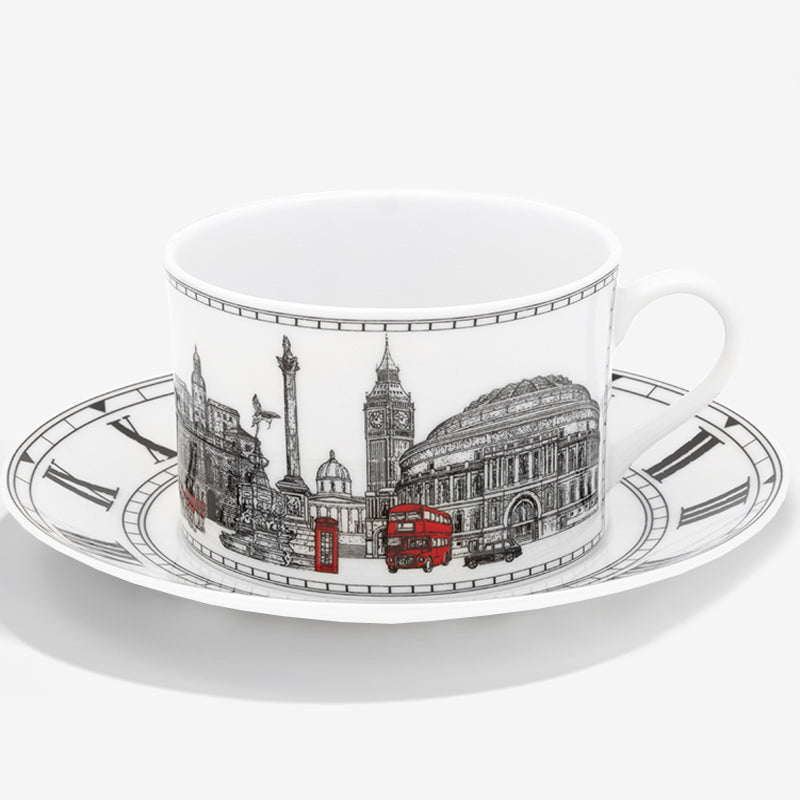 Halcyon Days London Icons Teacup & Saucer - Thumbnail 2