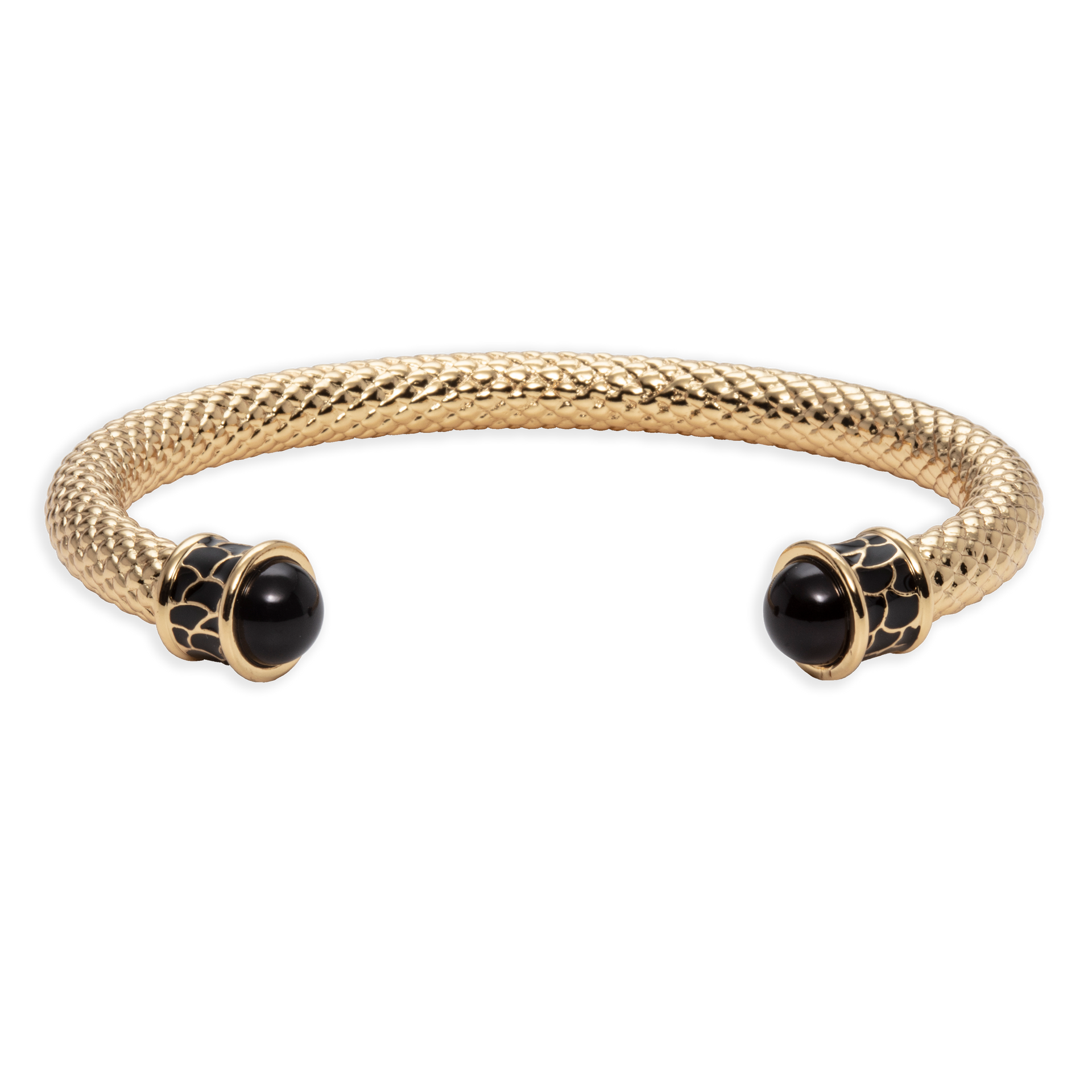 Salamander Torque Black Gold Bangle | Halcyon Days – HALCYON DAYS
