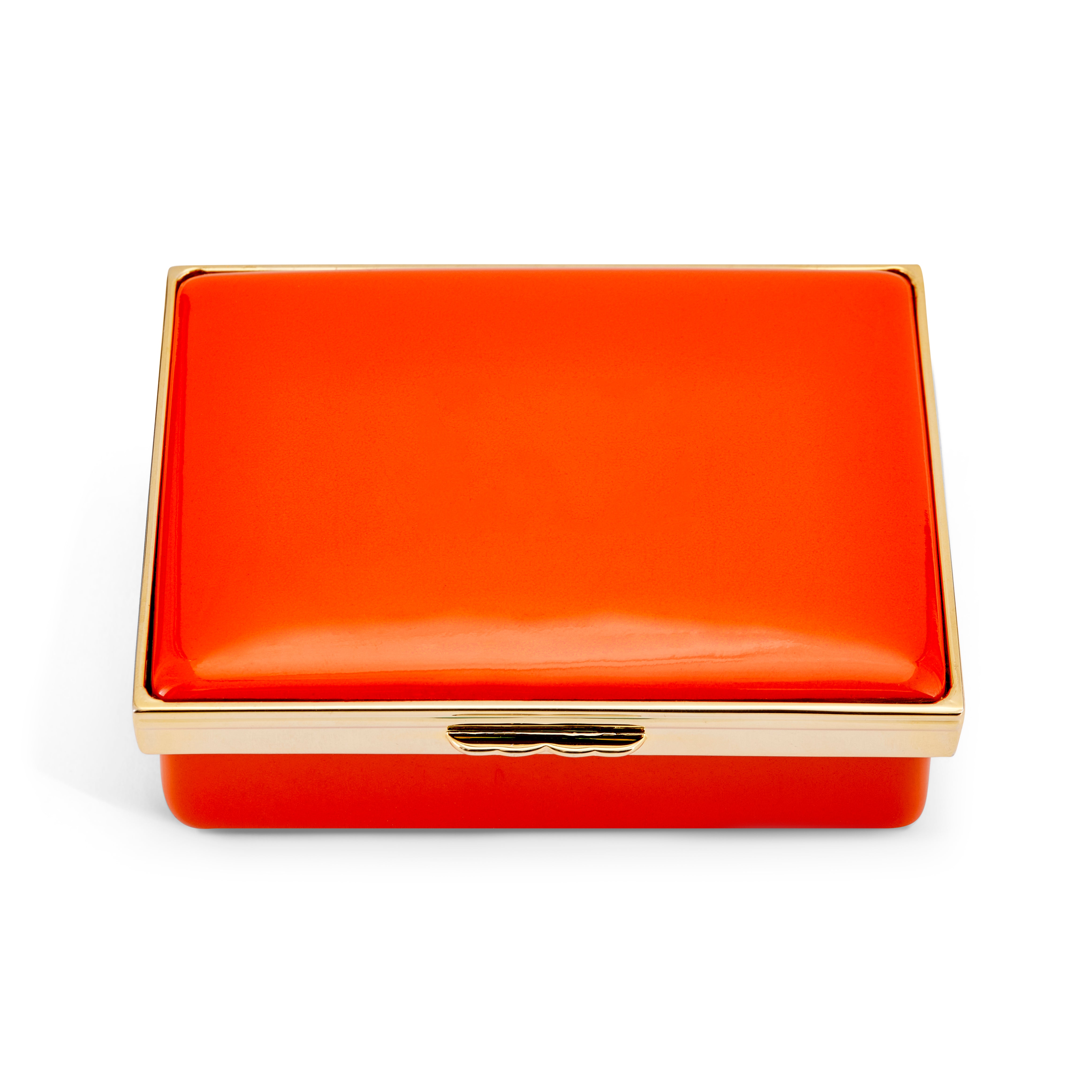 Blank Canvas Large Orange Enamel Box – HALCYON DAYS