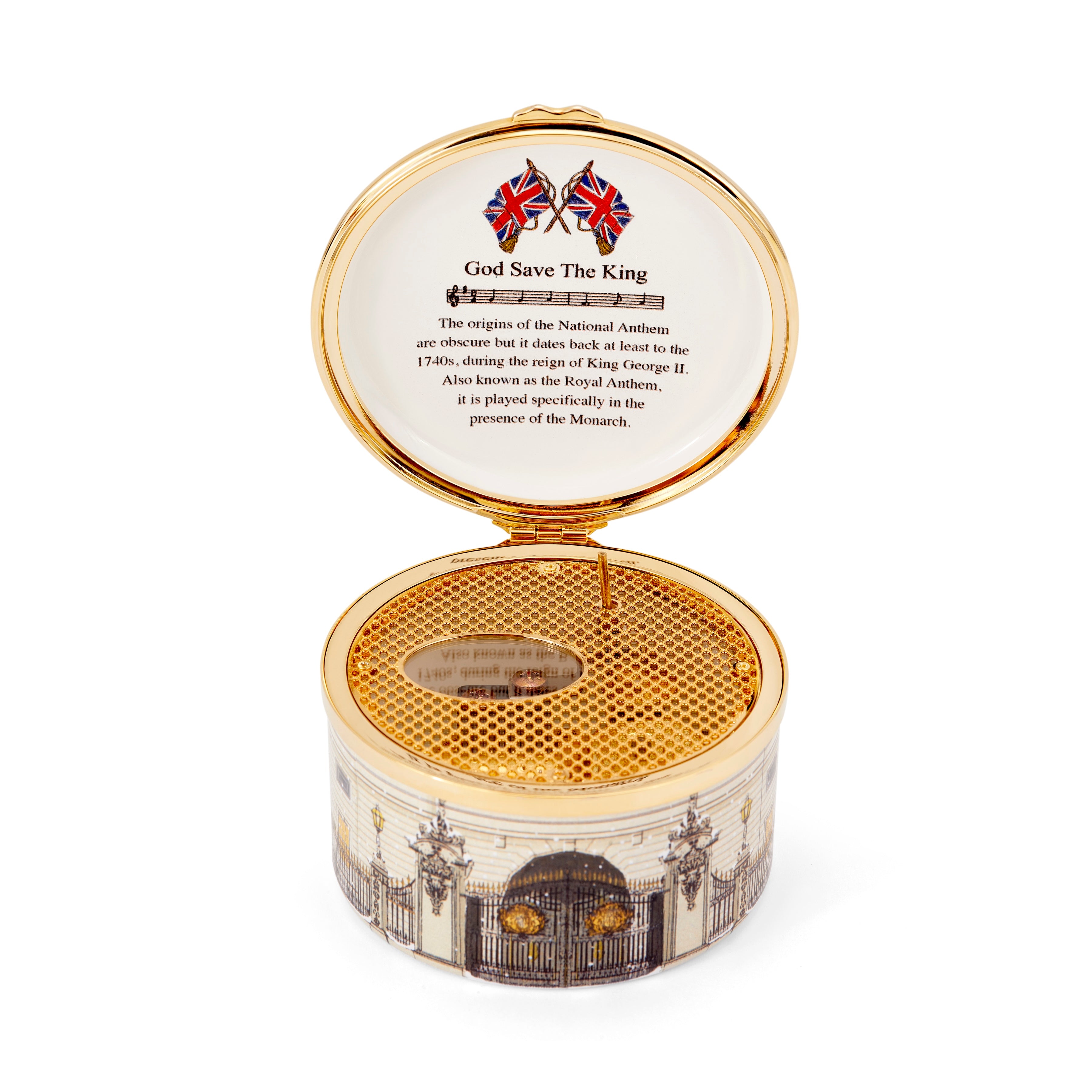 Buckingham Palace Carriage in the Snow Musical Box Halcyon Days