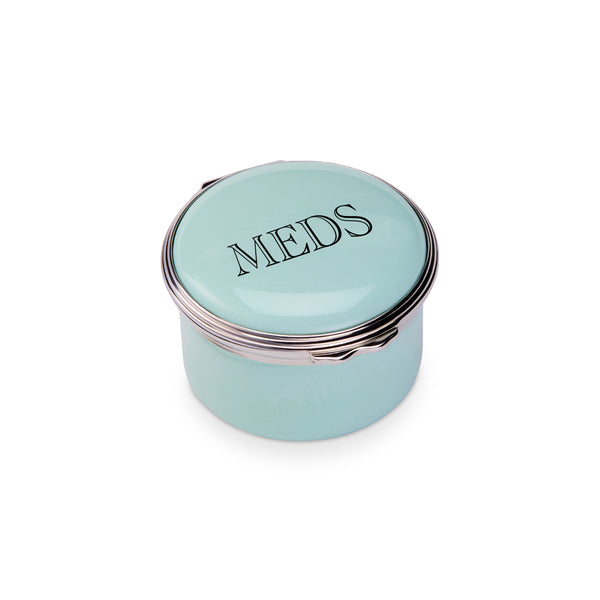 HALCYON DAYS ENAMELS ピルケース Round MEDS Enamel Box - Celadon – HALCYON DAYS