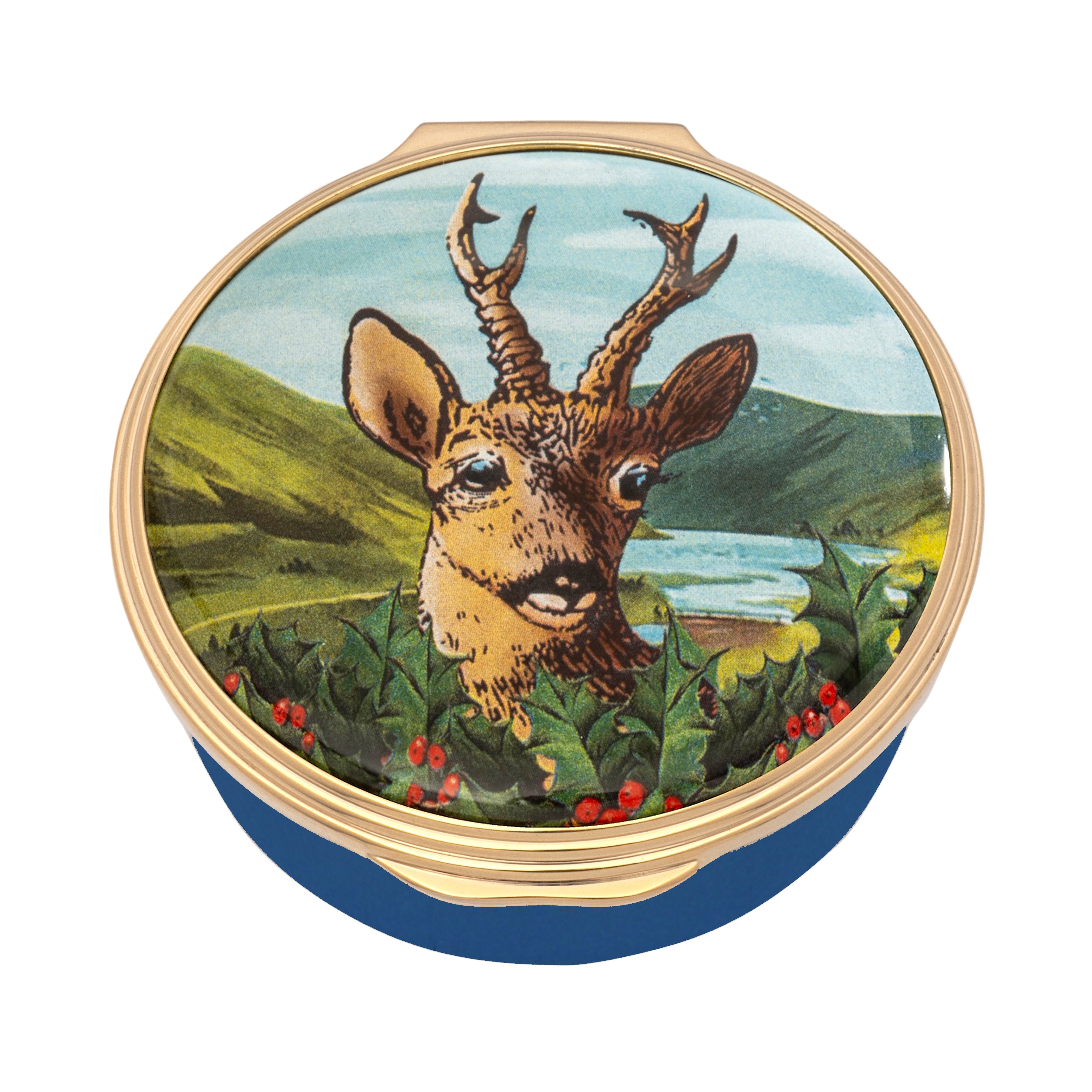 Highland Stag Enamel Box