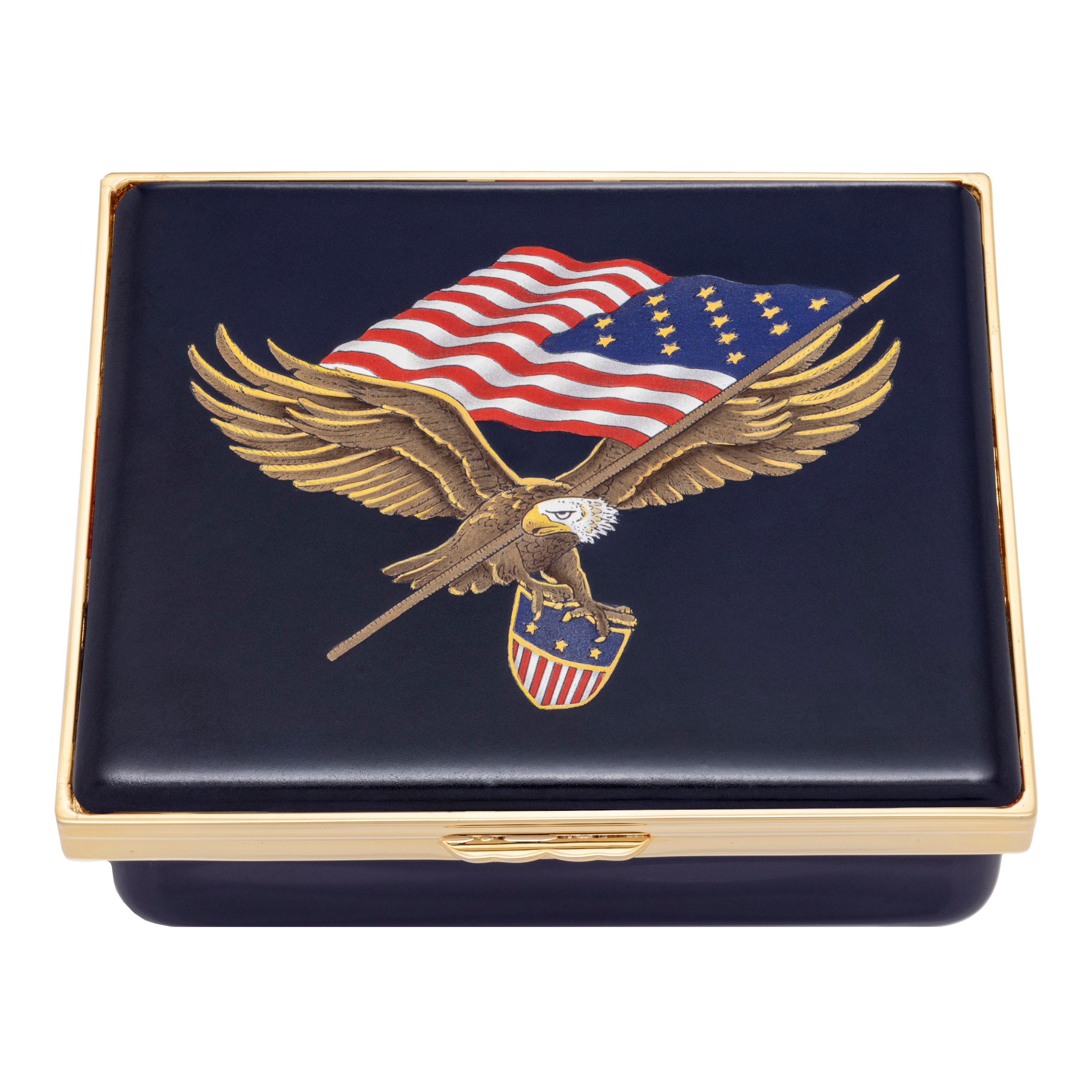 Halcyon Days Star Spangled Banner Ashtray - Thumbnail 5