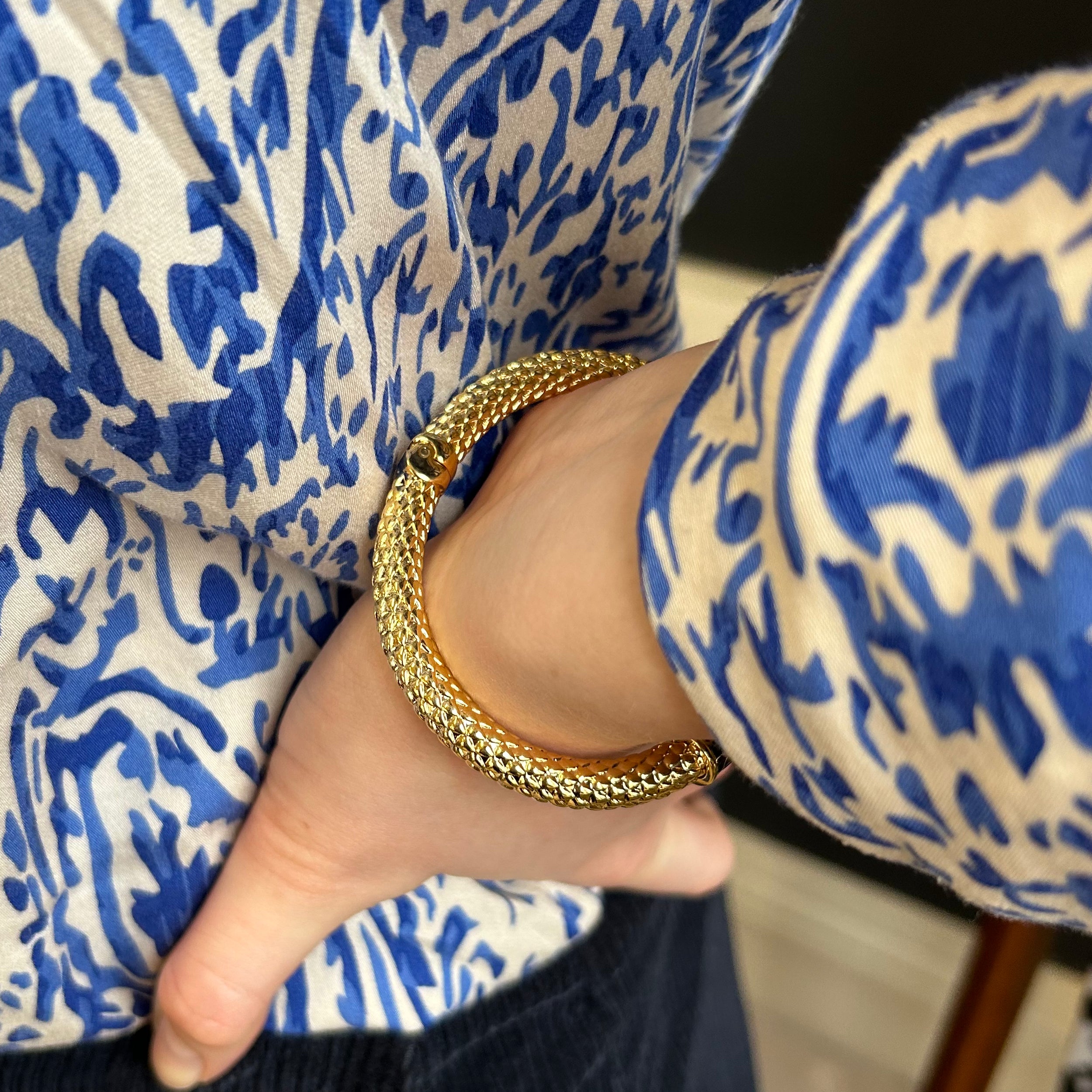 Minoan Torque Ruby & Gold Bangle – HALCYON DAYS