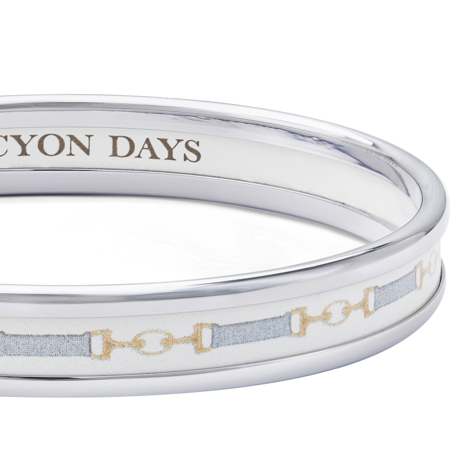 Race Horse Deep Cobalt & Cream Bangle – Halcyon Days