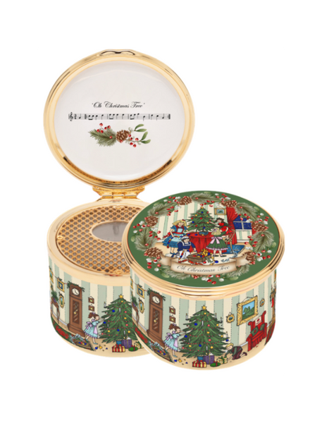 HALCYON DAYS ENAMELS ハルシオンデイズ クリスマス Decorating for Christmas - Enamel Musical Box – HALCYON DAYS