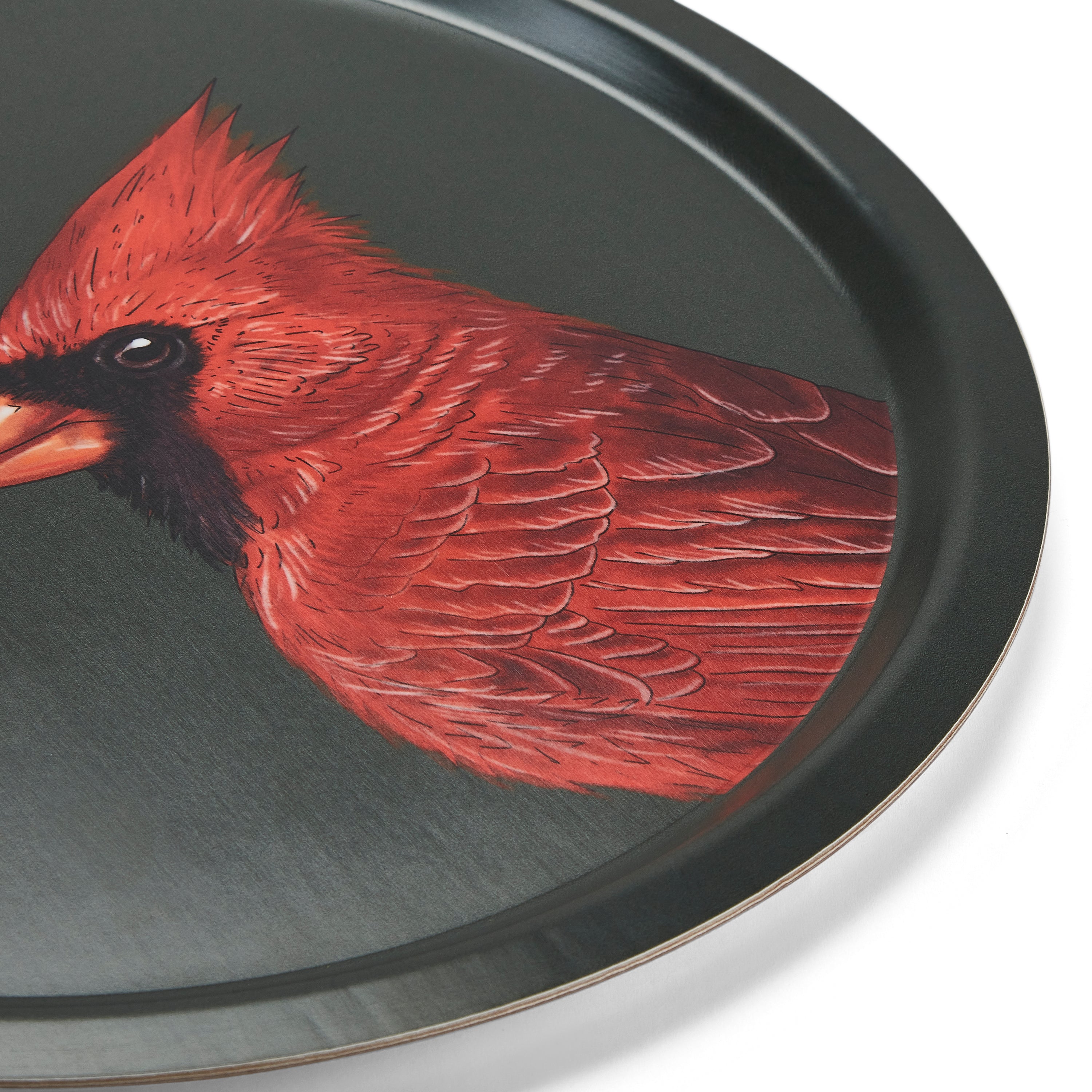 Woodland Wildlife Red Cardinal - Round Birchwood Tray – HALCYON DAYS
