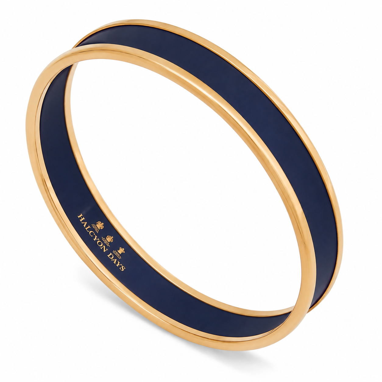 Navy & Gold Enamel Bangle | Halcyon Days – HALCYON DAYS Navy & Gold Enamel Bangle | Halcyon Days – HALCYON DAYS