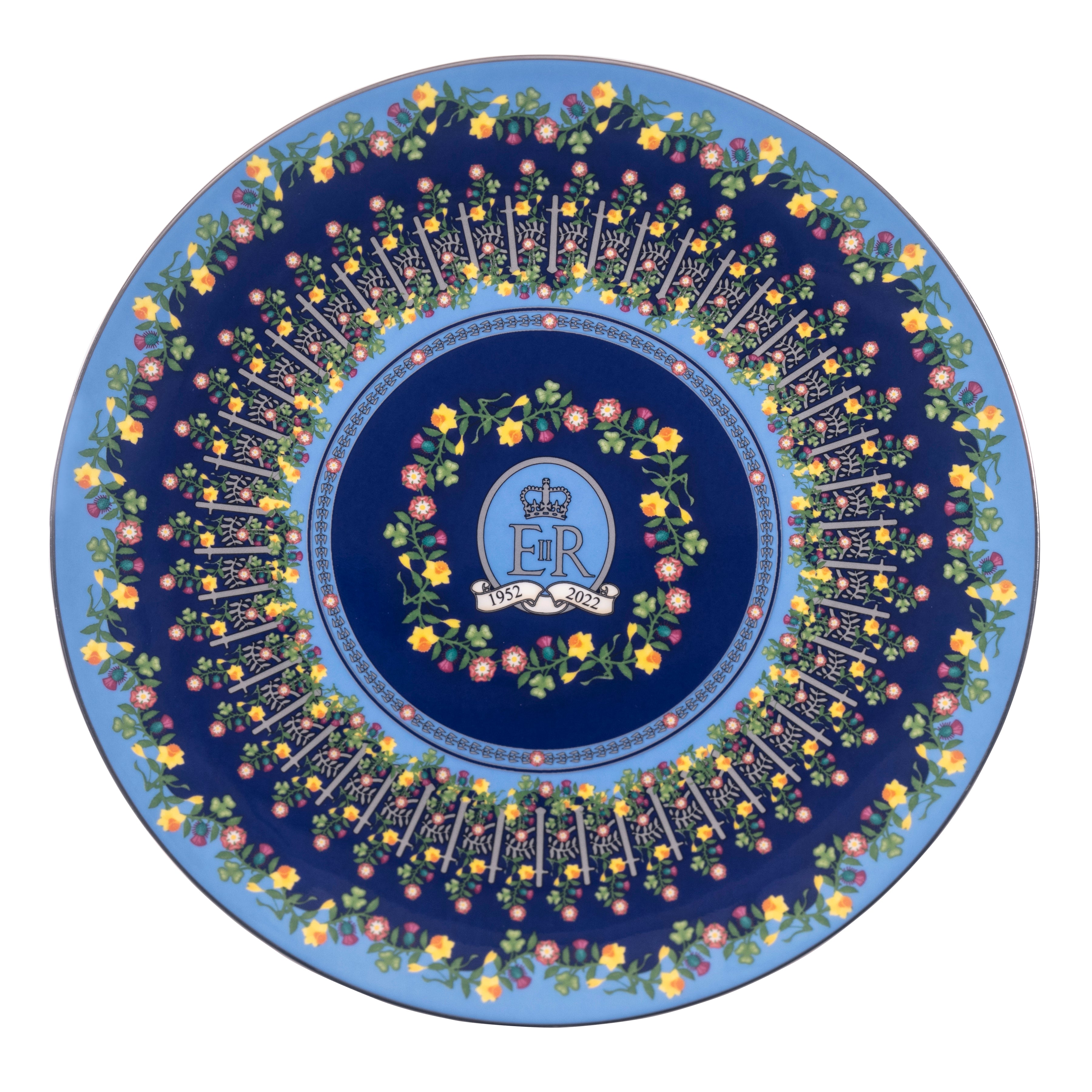 Halcyon Days Flowers of the Realm Coupe Plate
