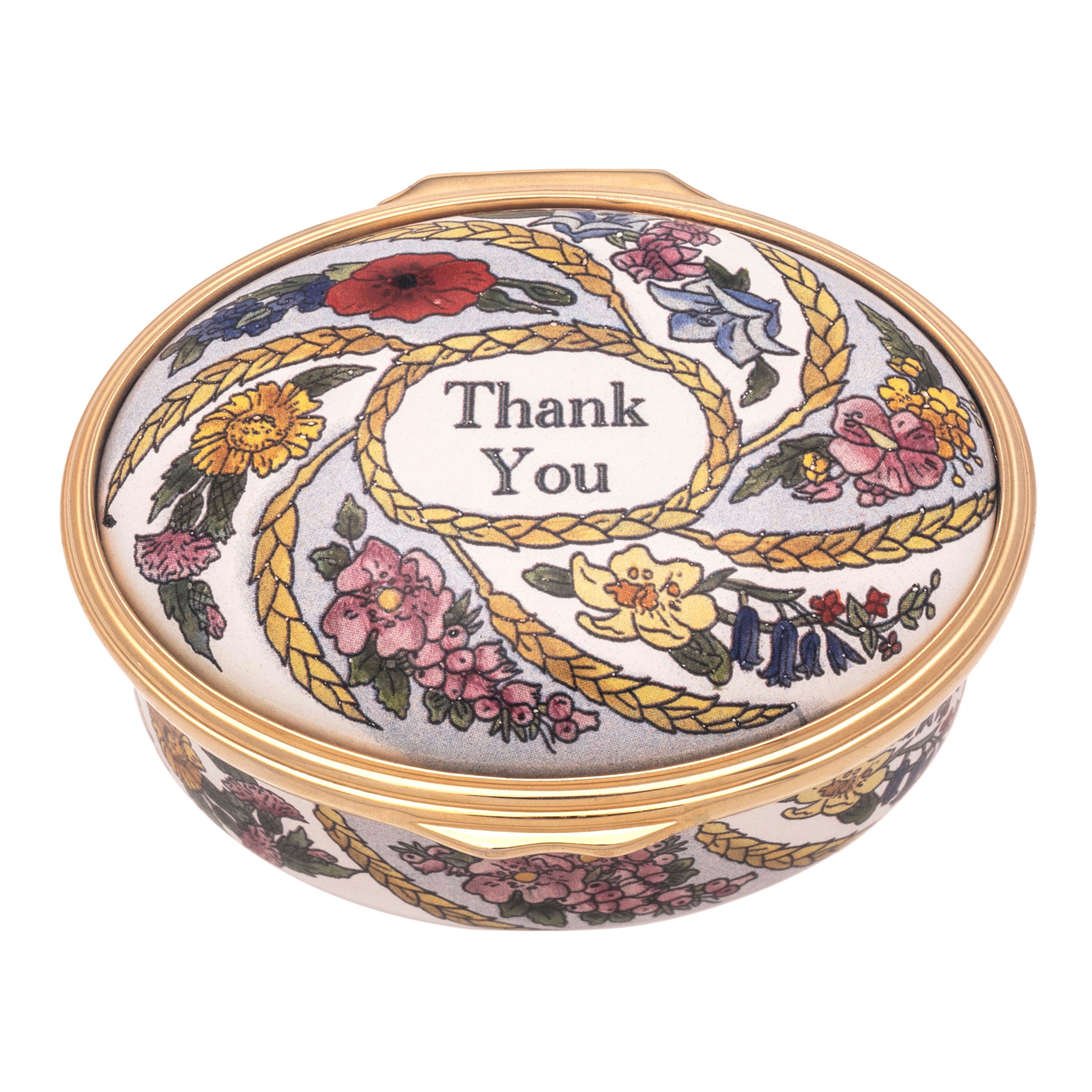 "Thank You" Enamel Box