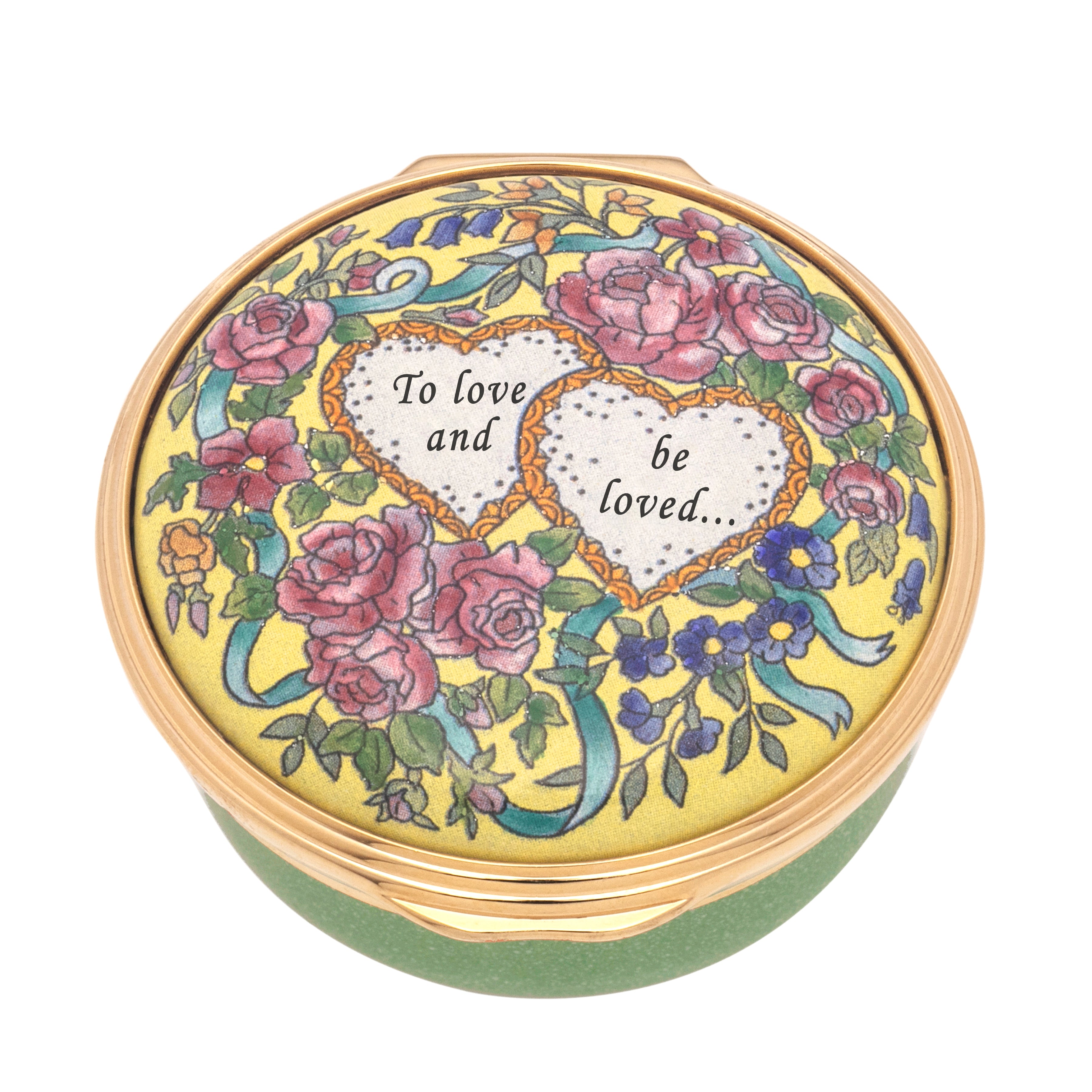 "To Love And Be Loved" Enamel Box