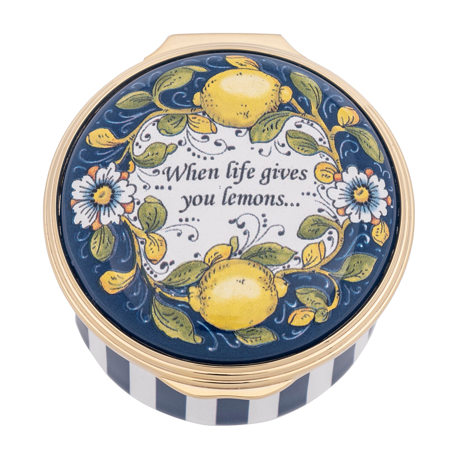 "When Life Gives you Lemons" Enamel Box