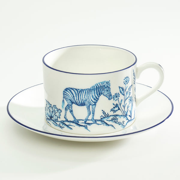 Serengeti Zebra Teacup & Saucer | Halcyon Days – HALCYON DAYS