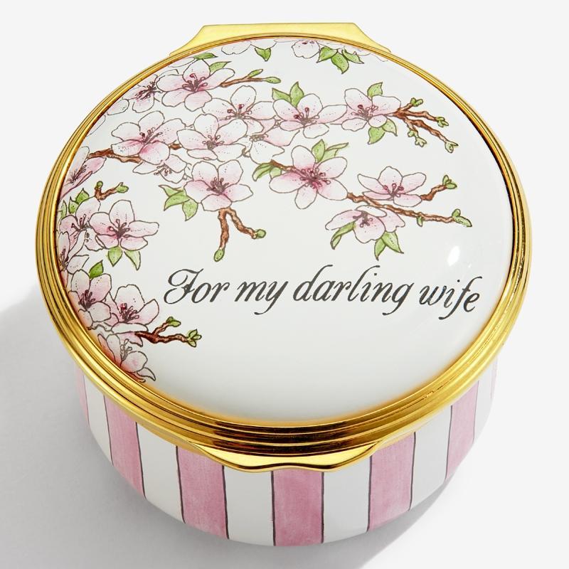 "For My Darling Wife" Enamel Box