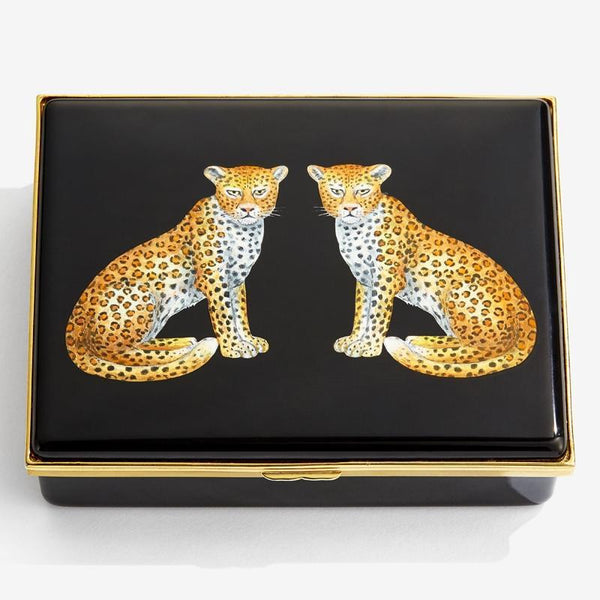 american blend fency cigarettes leopard Print!! #leopardprint #cigarette Two large hidden snaps down front Twin Leopard Enamel Box |