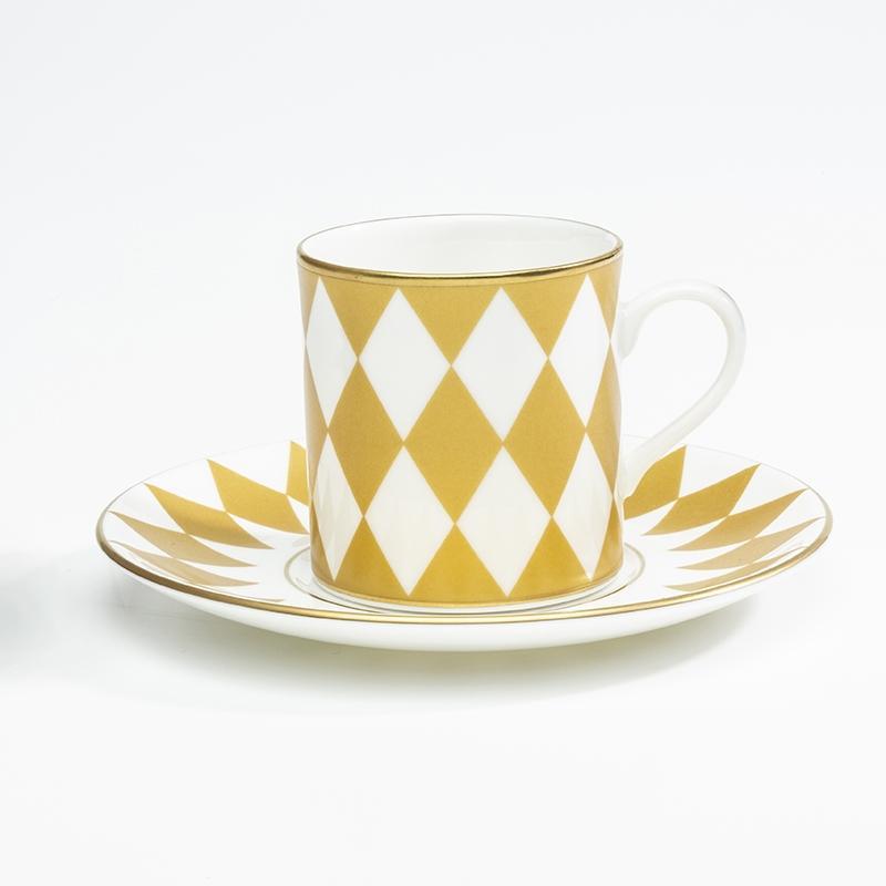 Halcyon Days Parterre Coffee Cup & Saucer