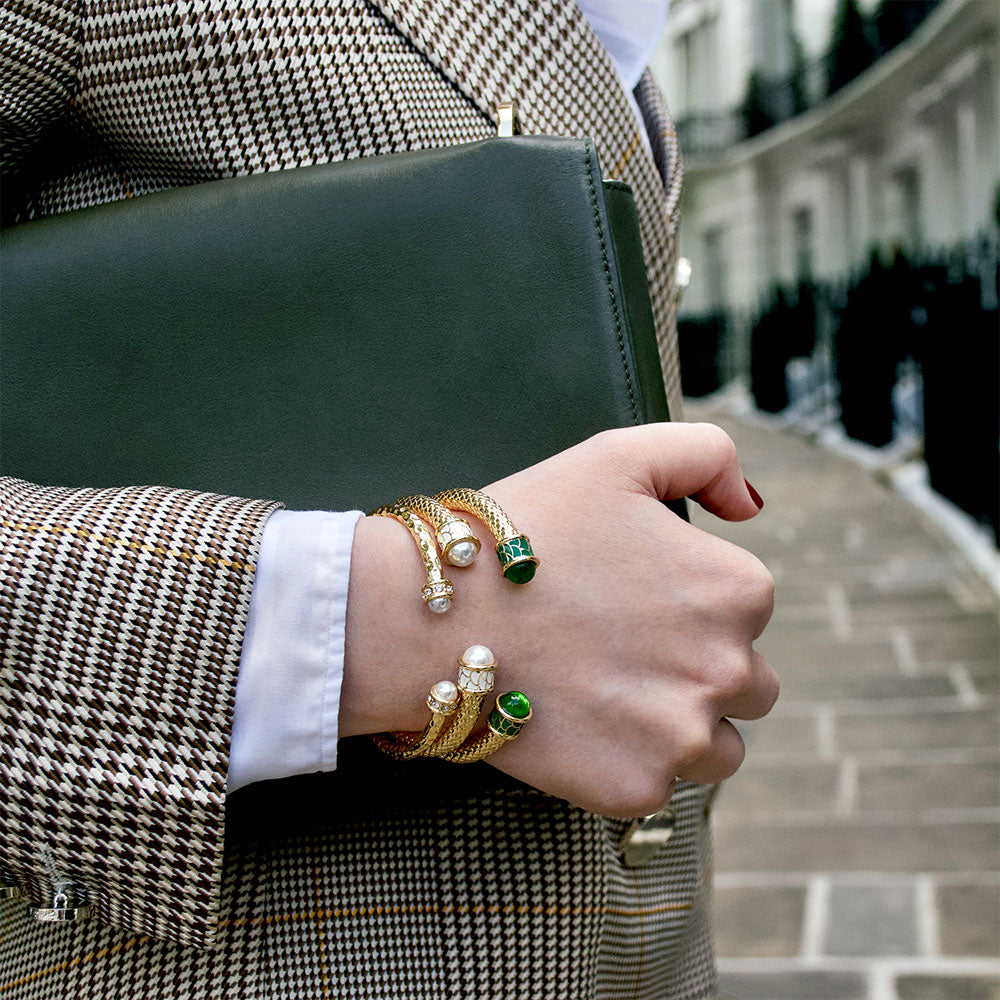 HALCYON DAYS ゴールドグリーンブレスレット Green – HALCYON DAYS